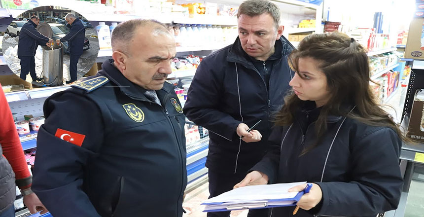 Zabıta’dan 80 Markete Sıkı Denetim: 3 İşletmeye Yasal İşlem