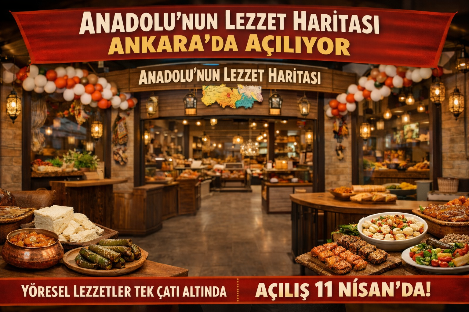 Anadolu’nun Lezzet Haritası Ankara’da Açılıyor