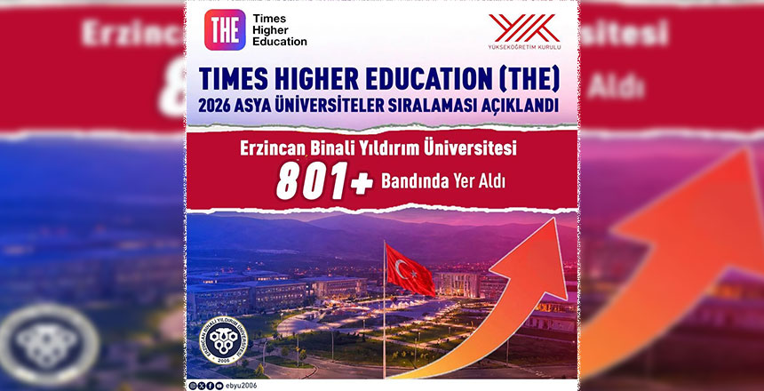 Erzincan Binali Yıldırım Üniversitesi, Asya Sıralamasında Yerini Aldı