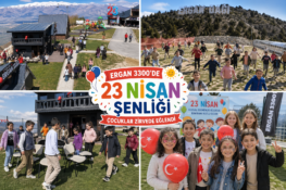 Ergan 3300’de 23 Nisan Şenliği: Çocuklar Zirvede Eğlendi