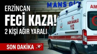 Erzincan’da Dehşet Anları: Otomobil Devrildi, 2 Kişi Ağır Yaralı