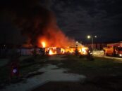 TOKİ Şantiyesinde Korkutan Yangın: Konteynerler Alevlere Teslim Oldu