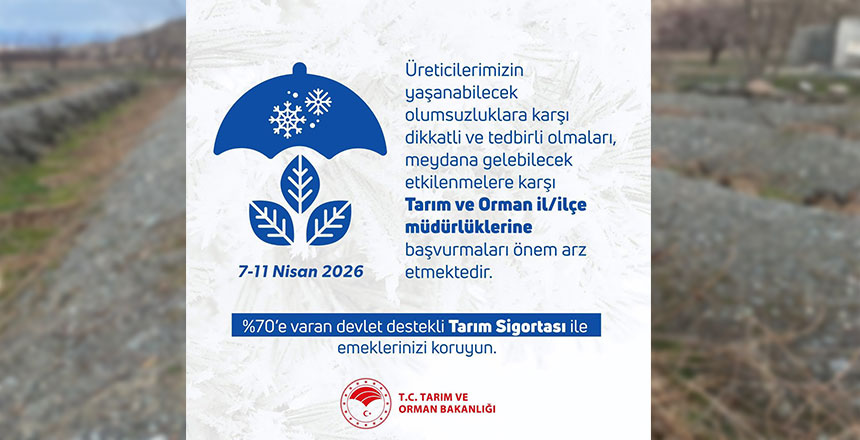 Zirai Don Alarmı: Erzincan’da Üreticilere Kritik Uyarı