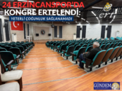 24 Erzincanspor’da Kongre Ertelendi: Yeterli Çoğunluk Sağlanamadı