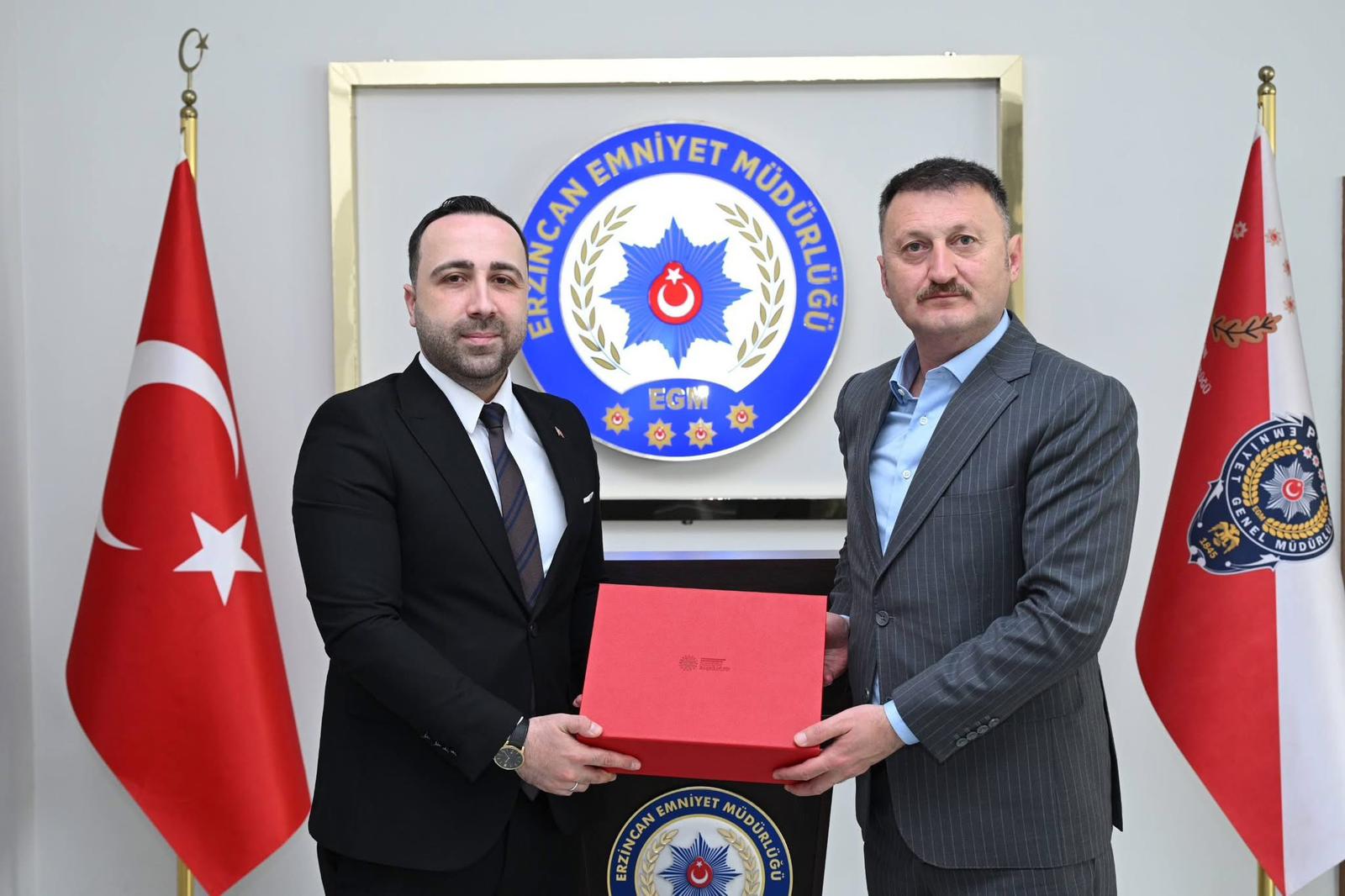 İletişim Başkanlığı Erzincan Bölge Müdürü Ödeş’ten Emniyet Müdürü Baybaba’ya Ziyaret