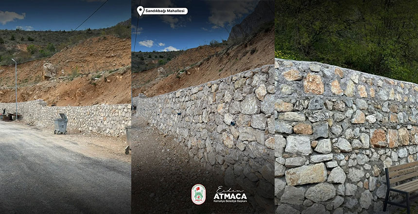 Kemaliye’de Taş Duvar Çalışmaları Tamamlandı: 3 Mahallede 441 Metrekarelik İmalat