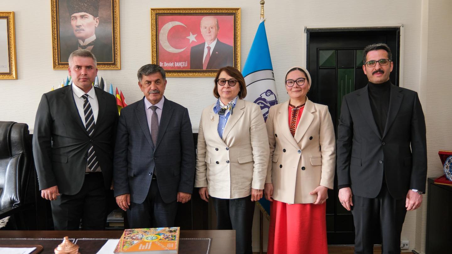 TÜRKSOY Heyetinden Başkan Bekir AKSUN’a Anlamlı Ziyaret