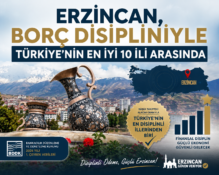 Erzincan, Borç Disipliniyle Türkiye’nin En İyi 10 İli Arasında