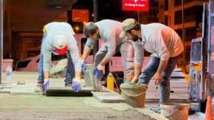 Buğday Meydanı Yolunda Kaldırım Çalışmaları Sürüyor