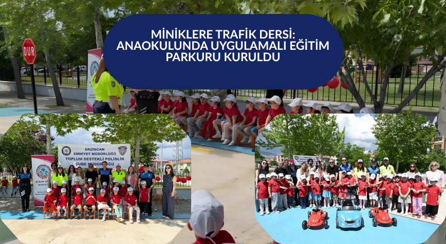 Miniklere Trafik Dersi: Anaokulunda Uygulamalı Eğitim Parkuru Kuruldu