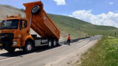 Otlukbeli Karayolunda Asfaltlama Çalışmaları Sürüyor