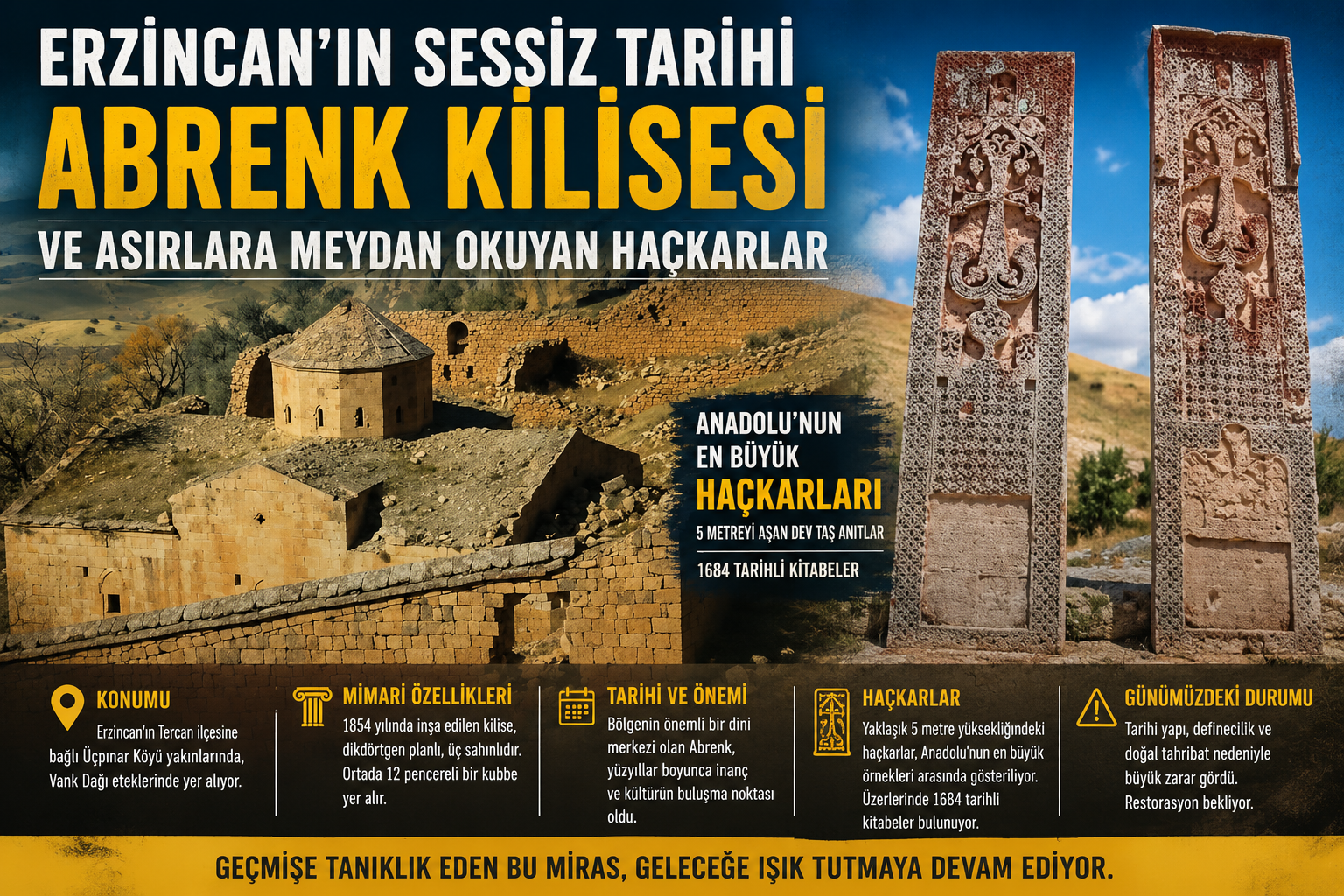 Tercan’ın Sessiz Vadisinde Yüzyıllardır Ayakta Kalan Bir Medeniyet Mirası