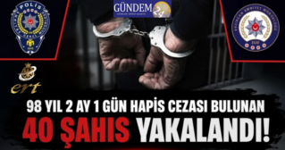 Erzincan’da Aranan Şahıslara Büyük Operasyon: 40 Kişi Yakalandı