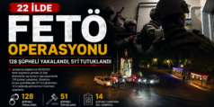 22 İlde FETÖ Operasyonu: 128 Şüpheli Yakalandı, 51’i Tutuklandı