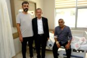 Başkan Tanoğlu’ndan Kargın Belediye Başkanı Adem Güneş’e Geçmiş Olsun Ziyareti