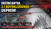Erzincan’da 3.1 Büyüklüğünde Deprem