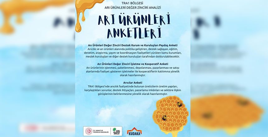 KUDAKA’dan TRA1 Bölgesi Arı Ürünleri İçin Anket Çalışması