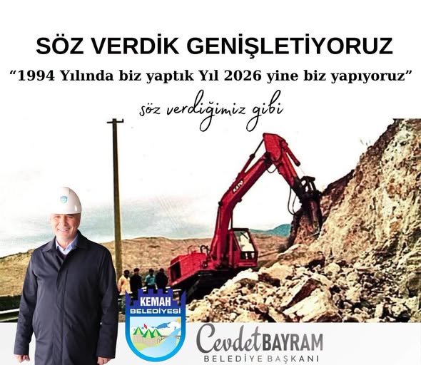Kemah Belediyesi Yol Genişletme Projesini Başlattı