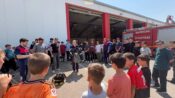 Öğrencilerden Erzincan Belediyesi İtfaiye Müdürlüğüne Ziyaret