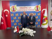 Rektör Akın Levent’ten Erzincan Gazeteciler Cemiyeti’ne Veda Ziyareti