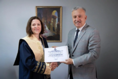 Rektör Levent’ten Akademik Ünvan Alan Öğretim Üyelerine Tebrik Ziyareti