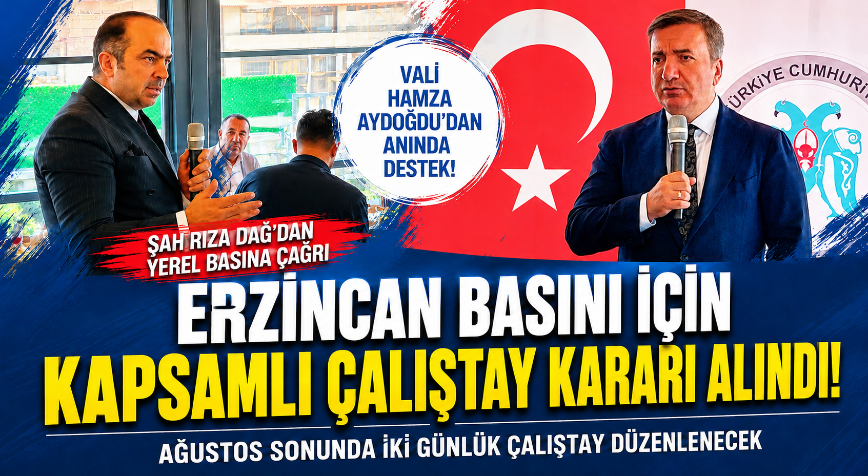 Rıza Dağ’dan Yerel Basının Sorunlarına Dikkat Çeken Çağrı: “Erzincan Basını İçin Çalıştay Şart”