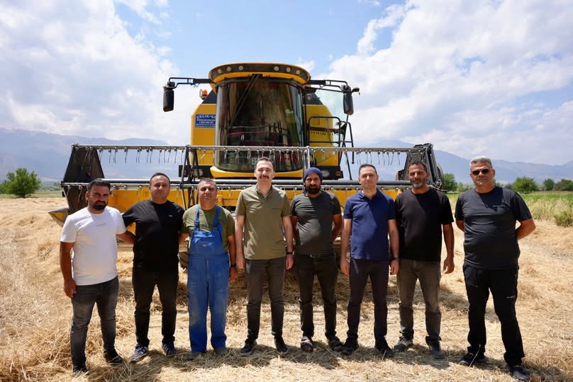 Üzümlü’de Buğday Hasadı Yerinde İncelendi