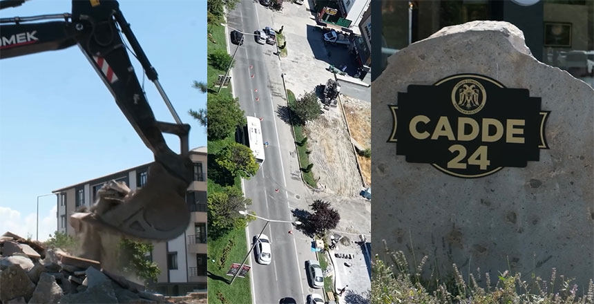 Cadde 24’te Yenileme Çalışmaları Sürüyor