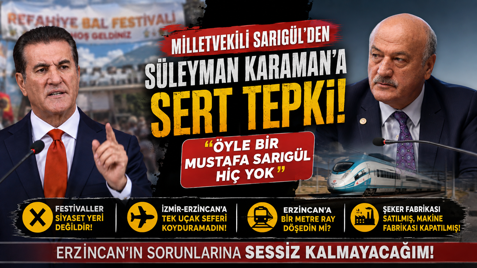 Milletvekili Sarıgül’den Süleyman Karaman’a Sert Tepki: “Öyle Bir Mustafa Sarıgül Hiç Yok”