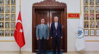 Rektör Akın Levent’ten Vali Aydoğdu’ya Veda Ziyareti