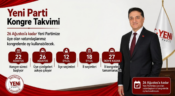 Yeni Parti’de Kongre Süreci 22 Ağustos’ta Başlıyor