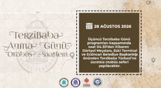 Terzibaba Anma Günü’nde Ücretsiz Otobüs Seferleri Düzenlenecek