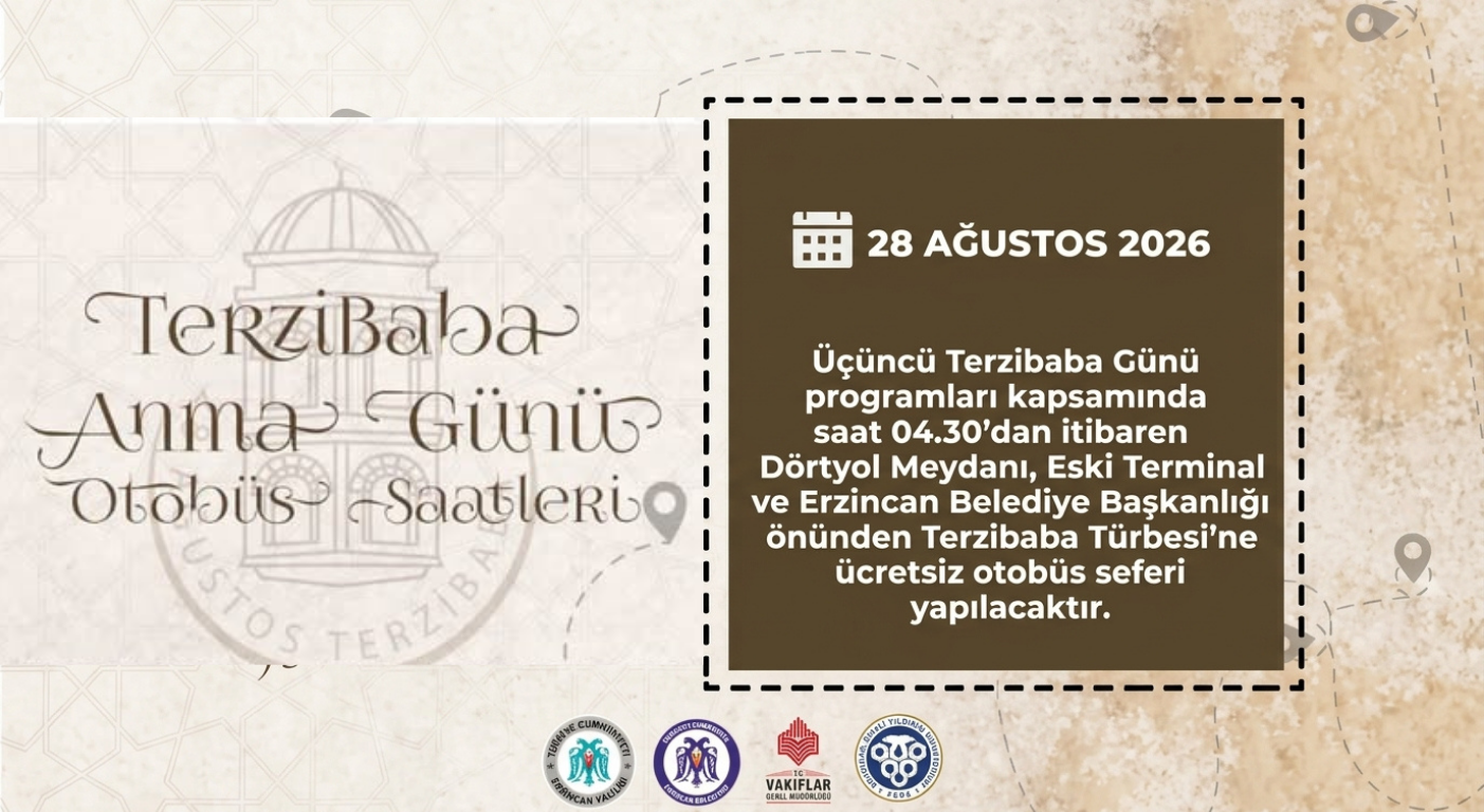 Terzibaba Anma Günü’nde Ücretsiz Otobüs Seferleri Düzenlenecek