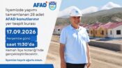 Kemah’ta 28 AFAD Konutu İçin Kura Heyecanı