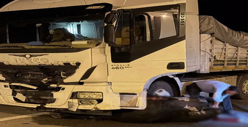 Üniversite Kavşağında Kaza: TIR’a Çarpan Tosun Telef Oldu