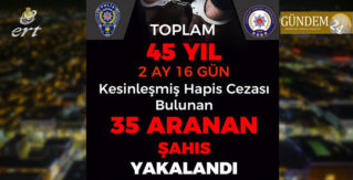 Erzincan’da Aranan 35 Şahıs Yakalandı
