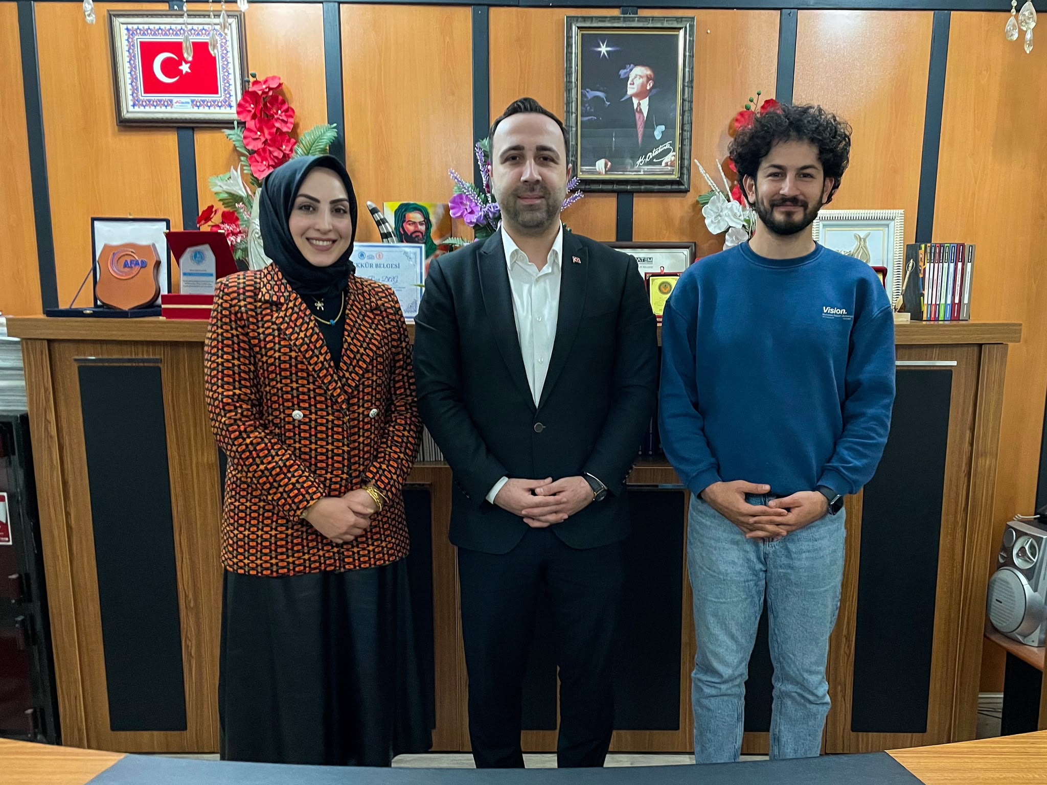 İletişim Başkanlığı Bölge Müdürü Ödeş’ten ERT Şah TV ve Gündem24’e Ziyaret