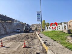 Kemah’ın Girişinde Yol Düzenleme Çalışmaları Başladı