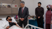 Rektör Kuyrukluyıldız’dan Hastanede Tedavi Gören Öğrencilere Ziyaret