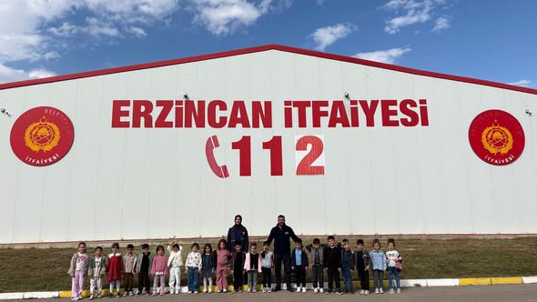Yavuz Selim Anaokulu Öğrencilerinden Erzincan İtfaiyesine Ziyaret